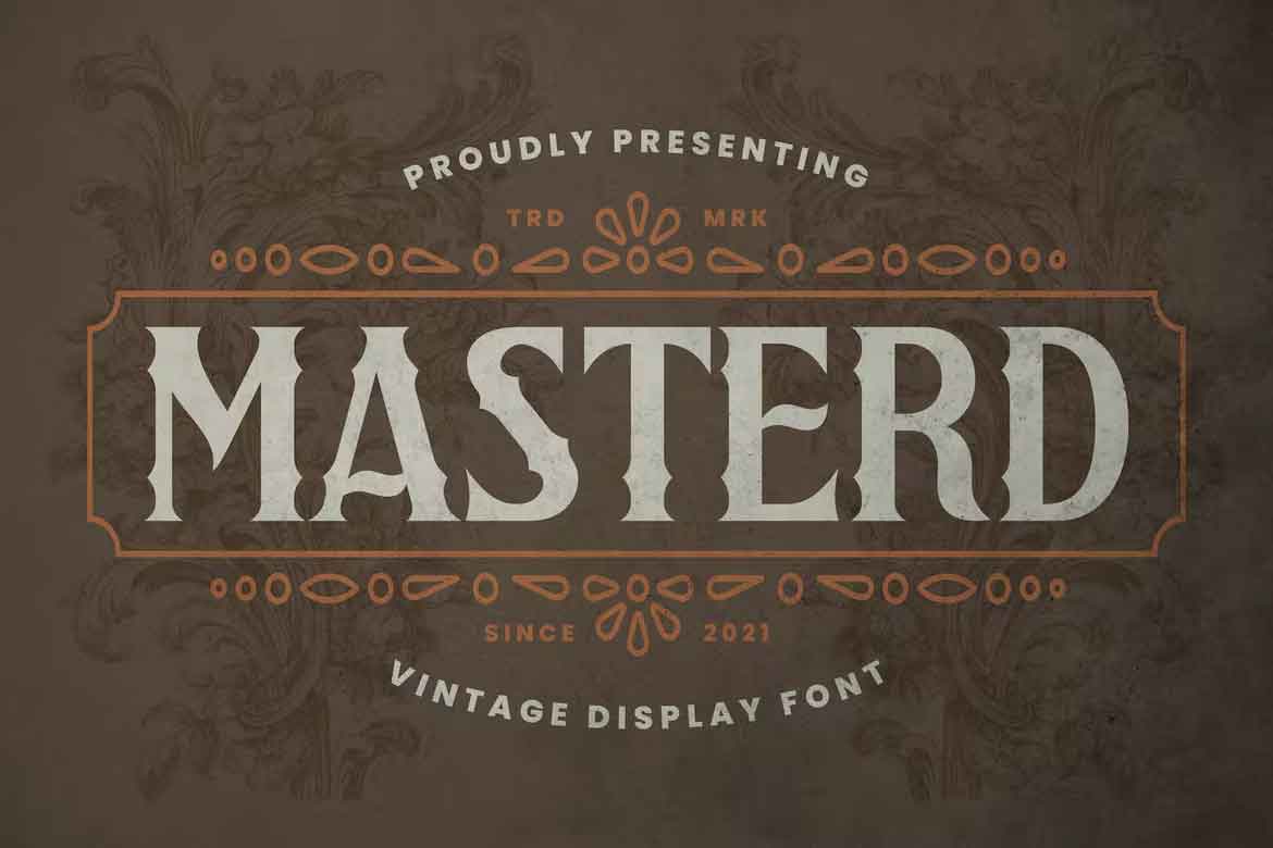 Masterd Font preview